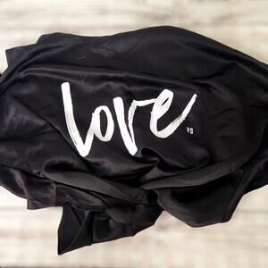 Victoria's Secret Black Love Robe Kimono One Size Fits Most Silky 2018 Lounge